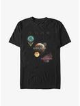 Dune Prime Planets T-Shirt, BLACK, hi-res
