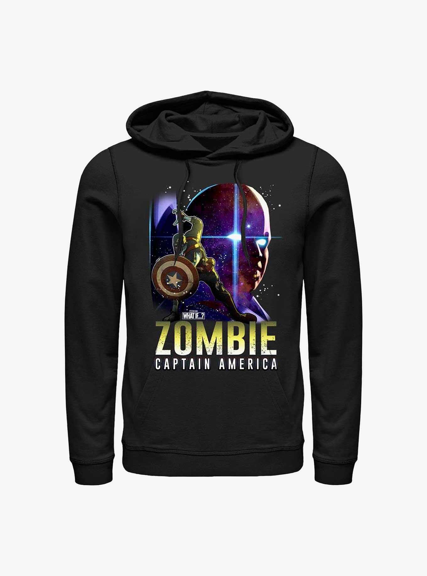 Marvel What If...? Watcher Zombie Cap Hoodie, BLACK, hi-res