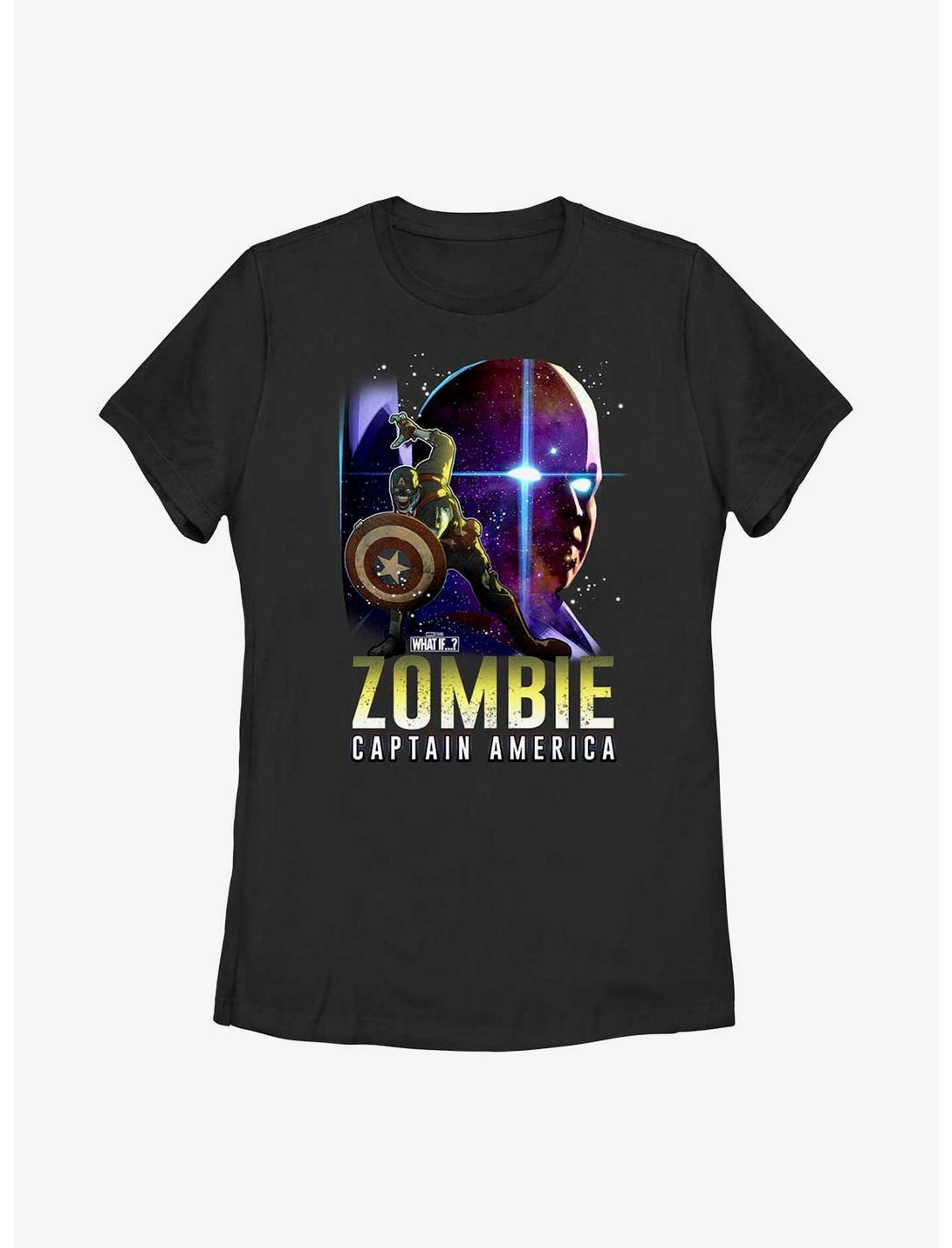 Marvel What If...? Watcher Zombie Cap Womens T-Shirt, BLACK, hi-res