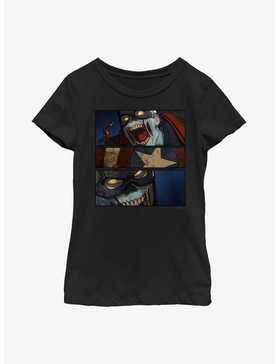 Marvel What If...? Zombie Cap Panels Youth Girls T-Shirt, , hi-res