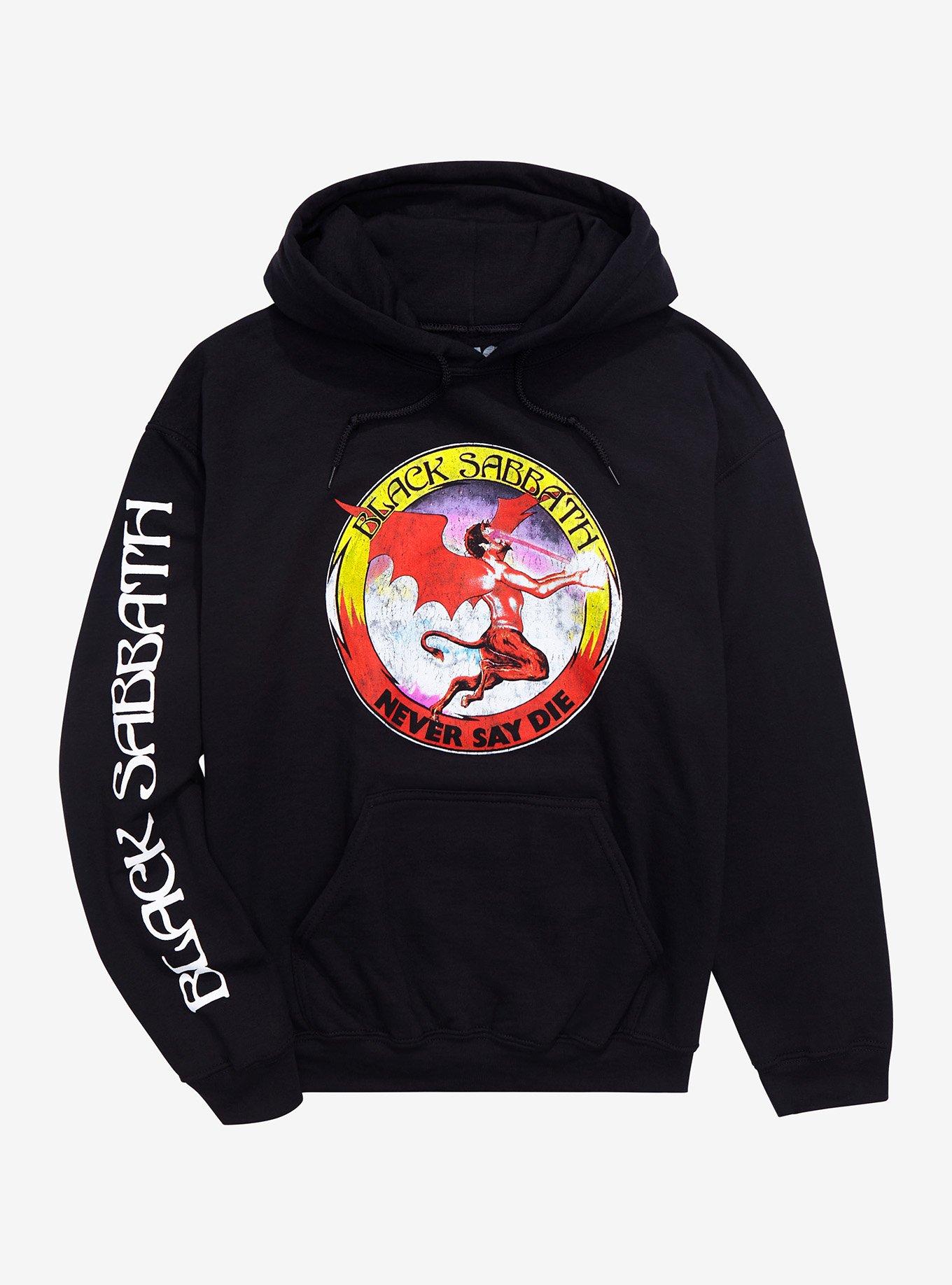 Black Sabbath Never Say Die Hoodie, BLACK, hi-res