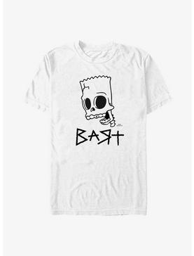 The Simpsons Bart Skull Punk T-Shirt, WHITE, hi-res