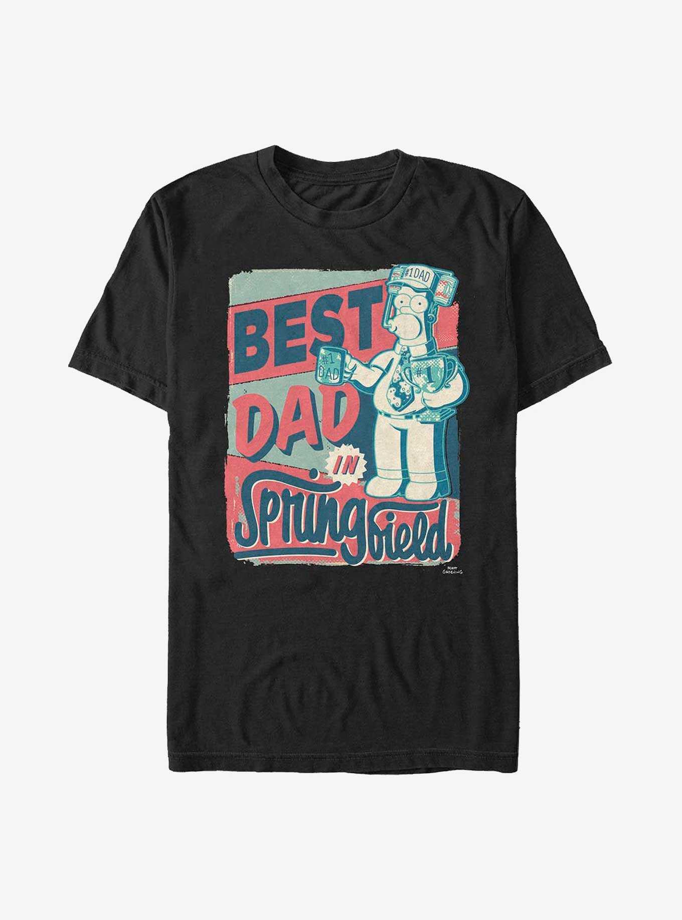 The Simpsons Best Dad In Springfield Homer T-Shirt, , hi-res