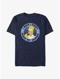 The Simpsons Hope I Didn't Brain My Damage T-Shirt, NAVY, hi-res