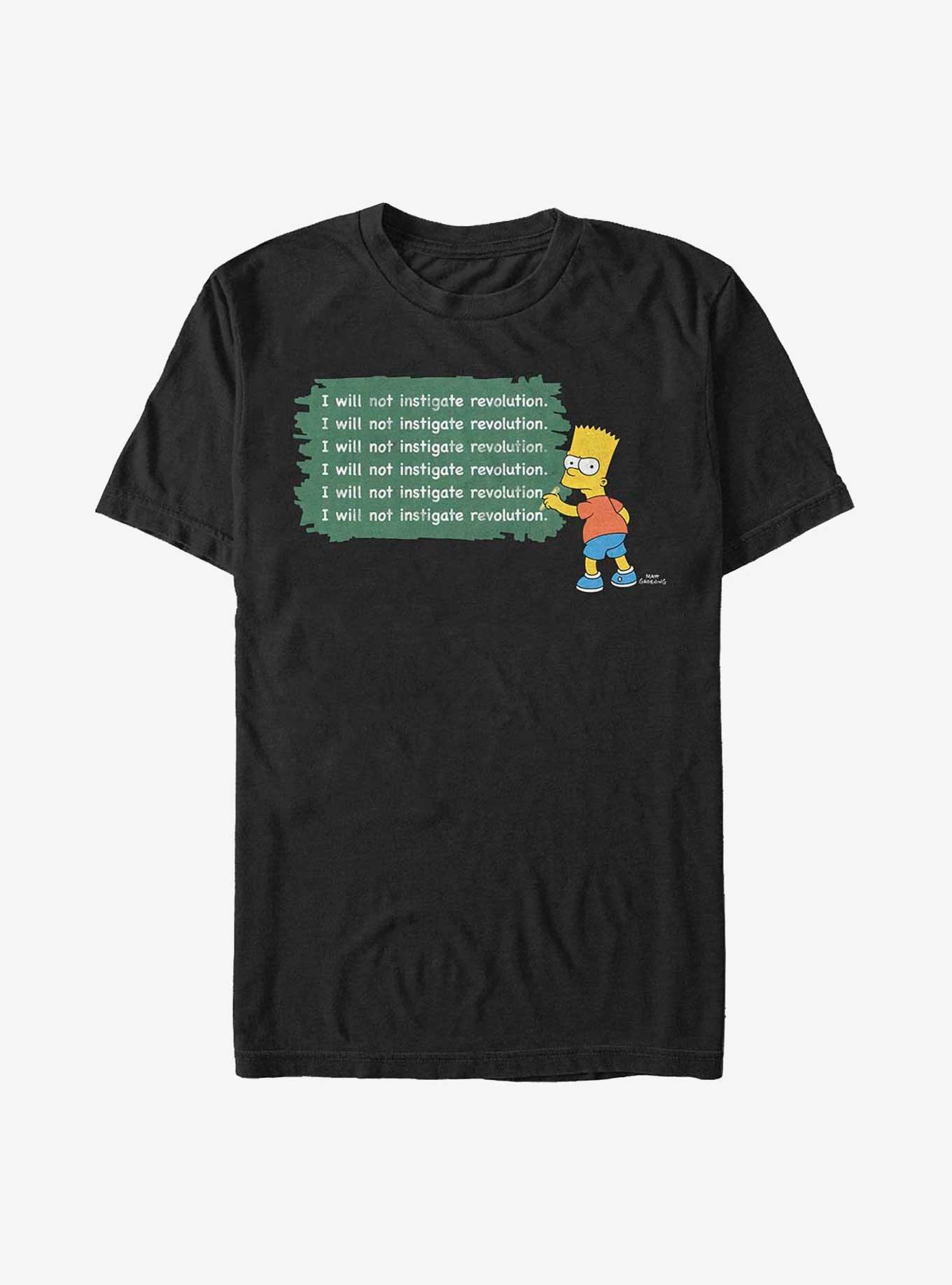 The Simpsons Bart Chalk It Up T-Shirt, BLACK, hi-res