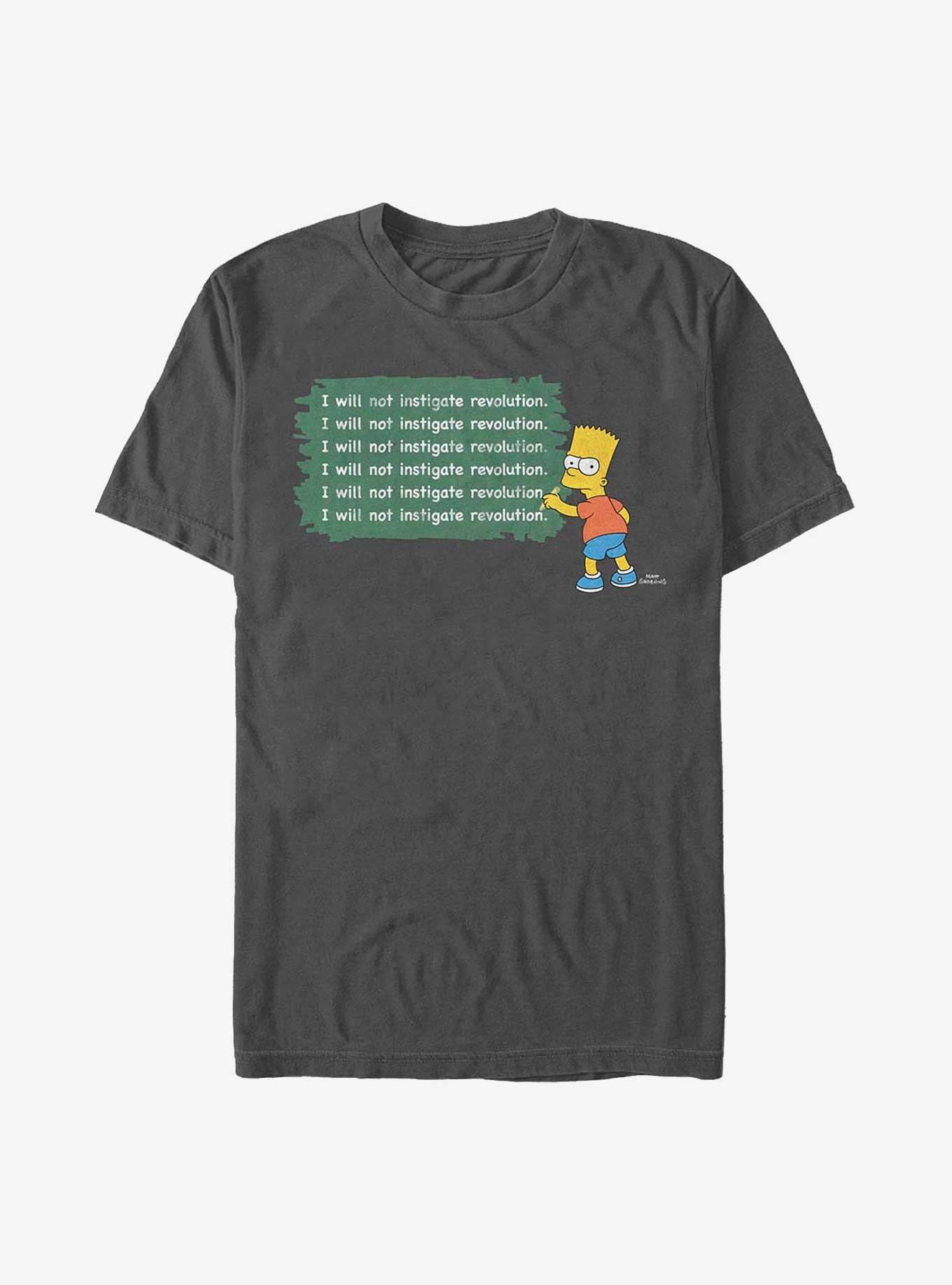 The Simpsons Bart Chalk It Up T-Shirt, CHARCOAL, hi-res