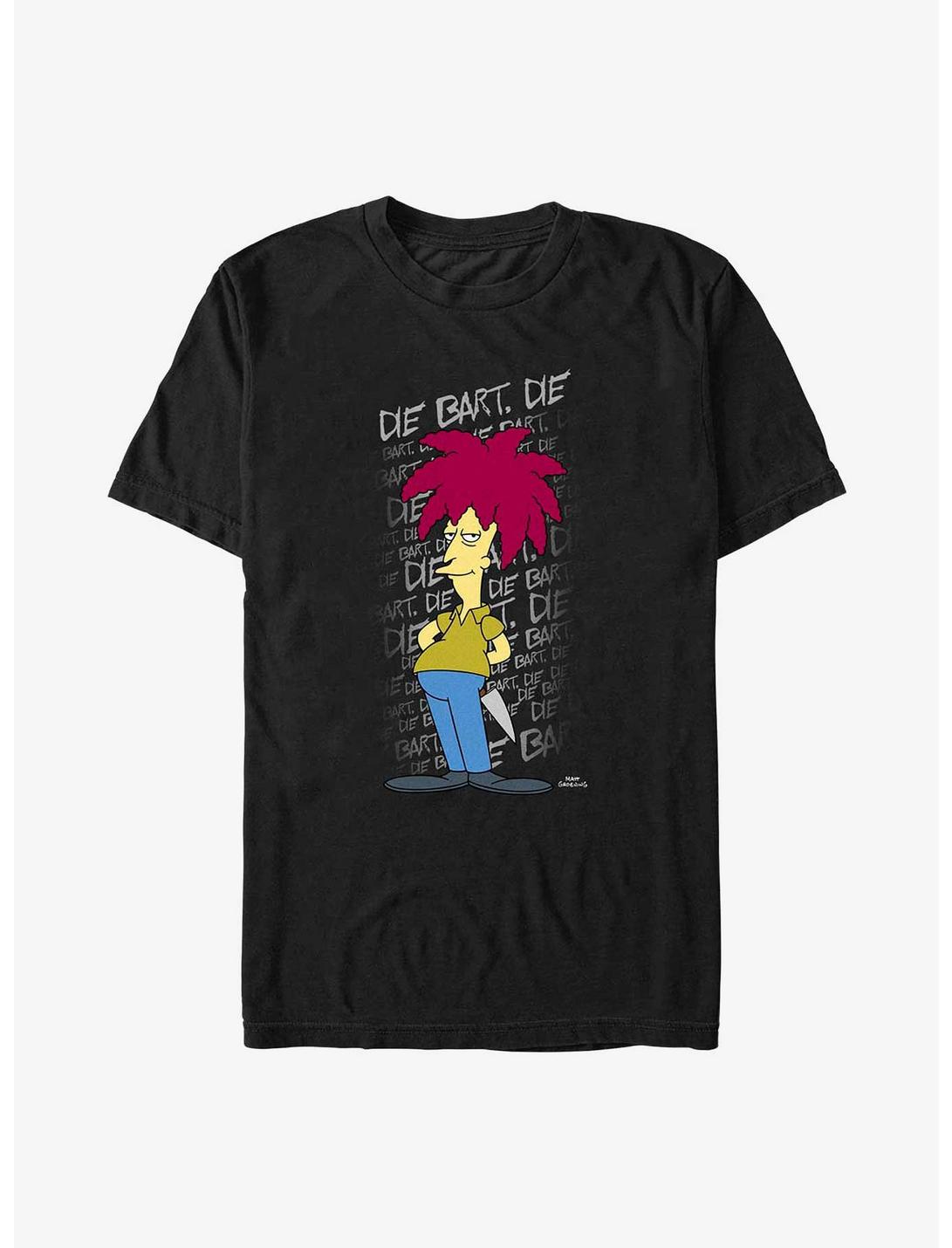 The Simpsons Die Bart Die Sideshow Bob T-Shirt, BLACK, hi-res