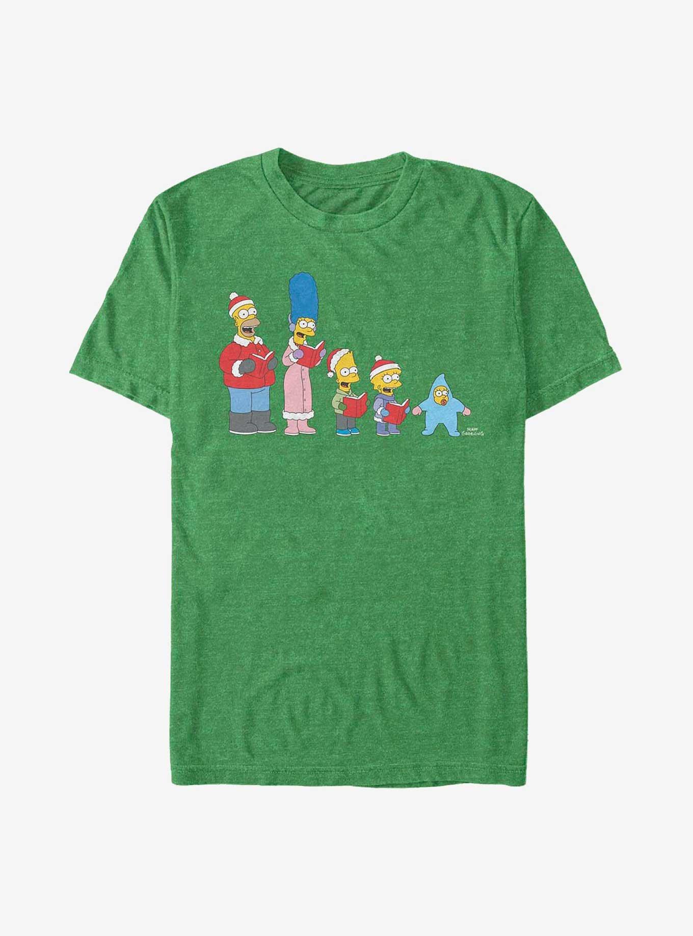 The Simpsons Family Carols T-Shirt, KEL HTR, hi-res