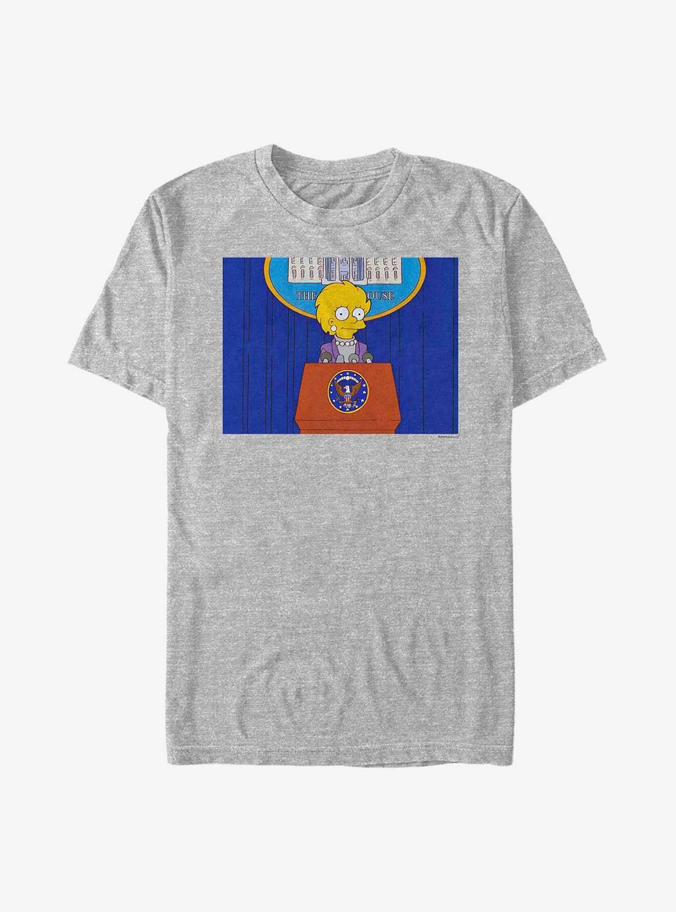 The Simpsons Future Presiden Lisa T-Shirt, ATH HTR, hi-res