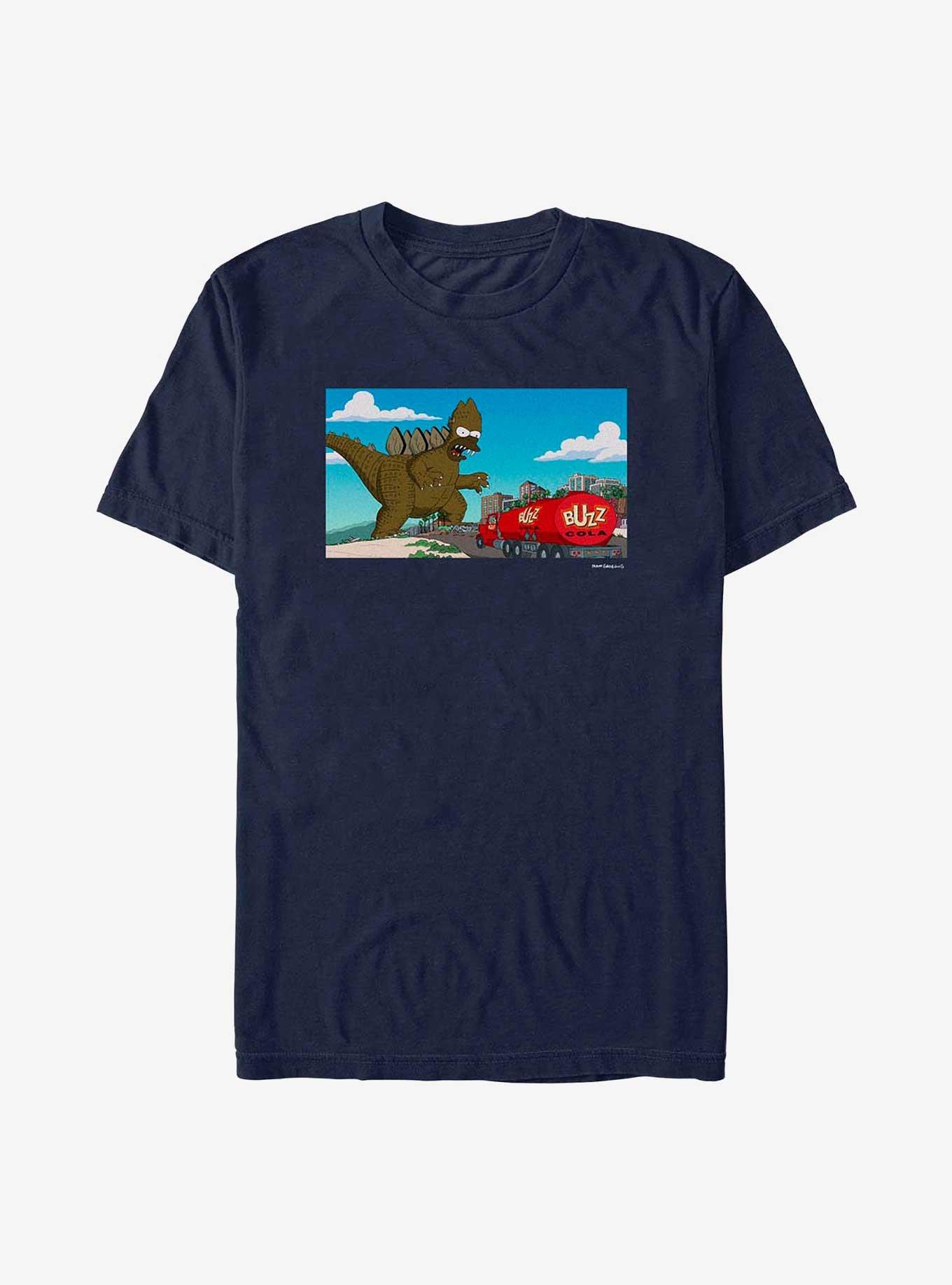 The Simpsons Godizilla Homer T-Shirt, NAVY, hi-res