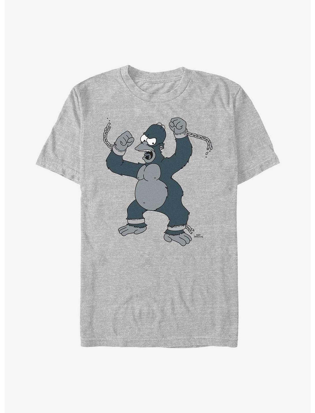 The Simpsons Gorilla Homer T-Shirt, ATH HTR, hi-res
