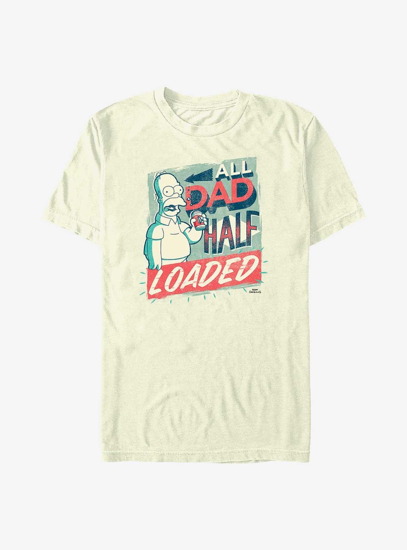 The Simpsons All Dad Half Loaded T-Shirt, , hi-res
