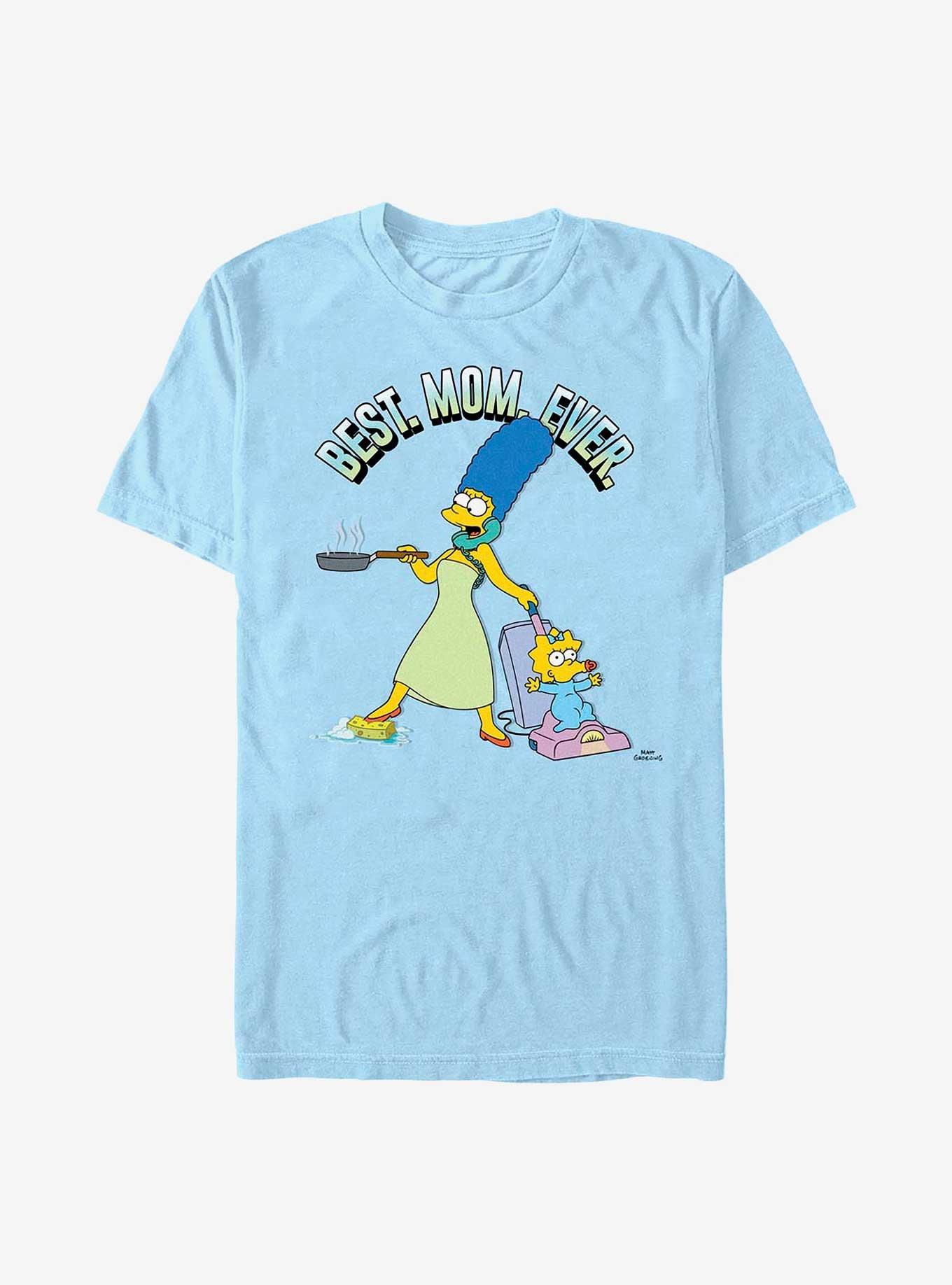 The Simpsons Best. Mom. Ever. Marge & Maggie T-Shirt, LT BLUE, hi-res