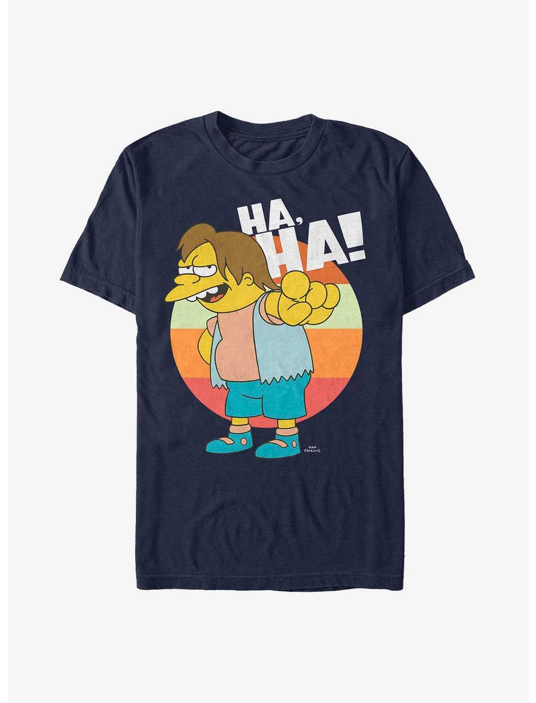 The Simpsons Ha, Ha! Nelson T-Shirt, NAVY, hi-res