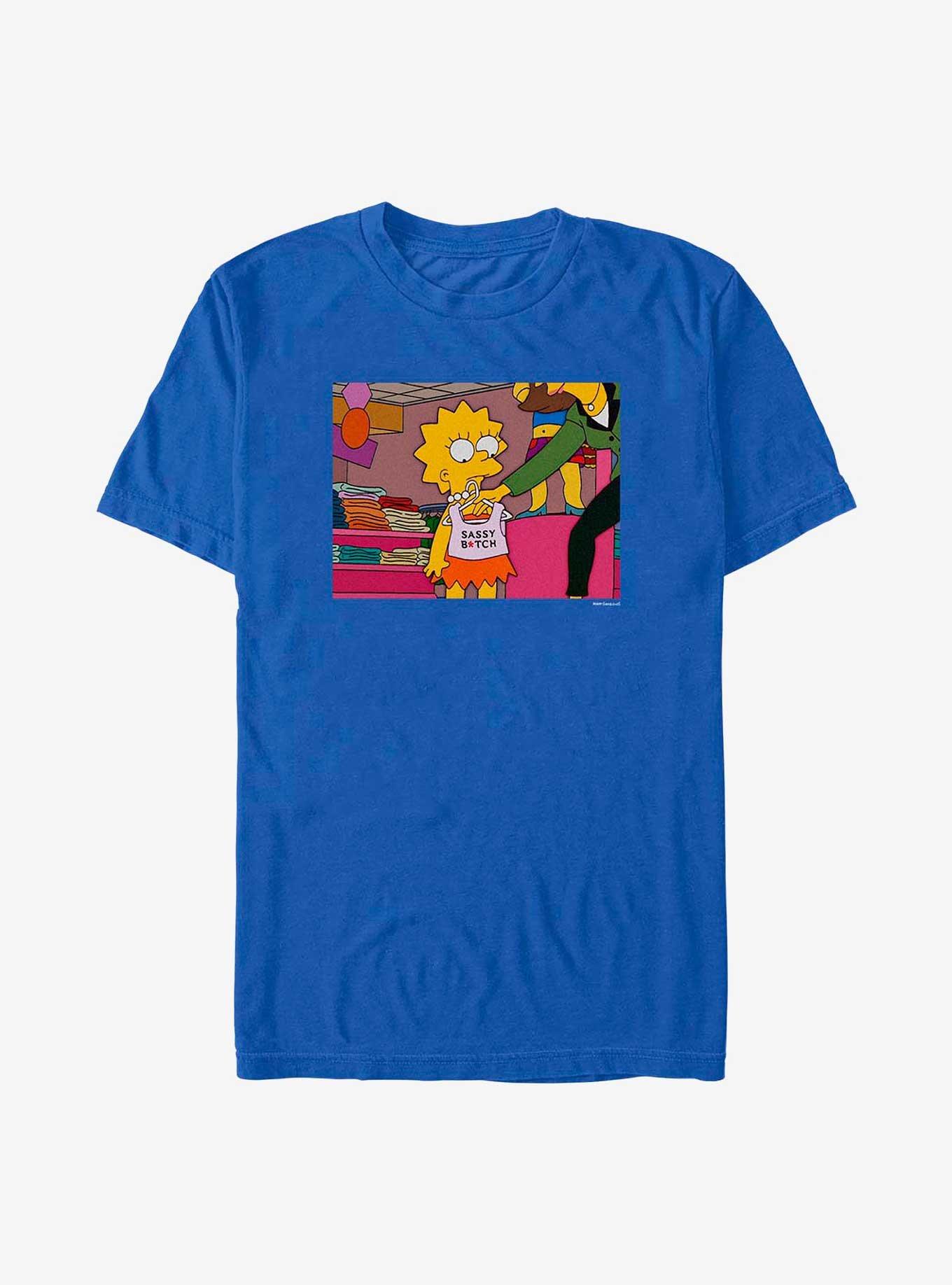The Simpsons Sassy Lisa T-Shirt, ROYAL, hi-res