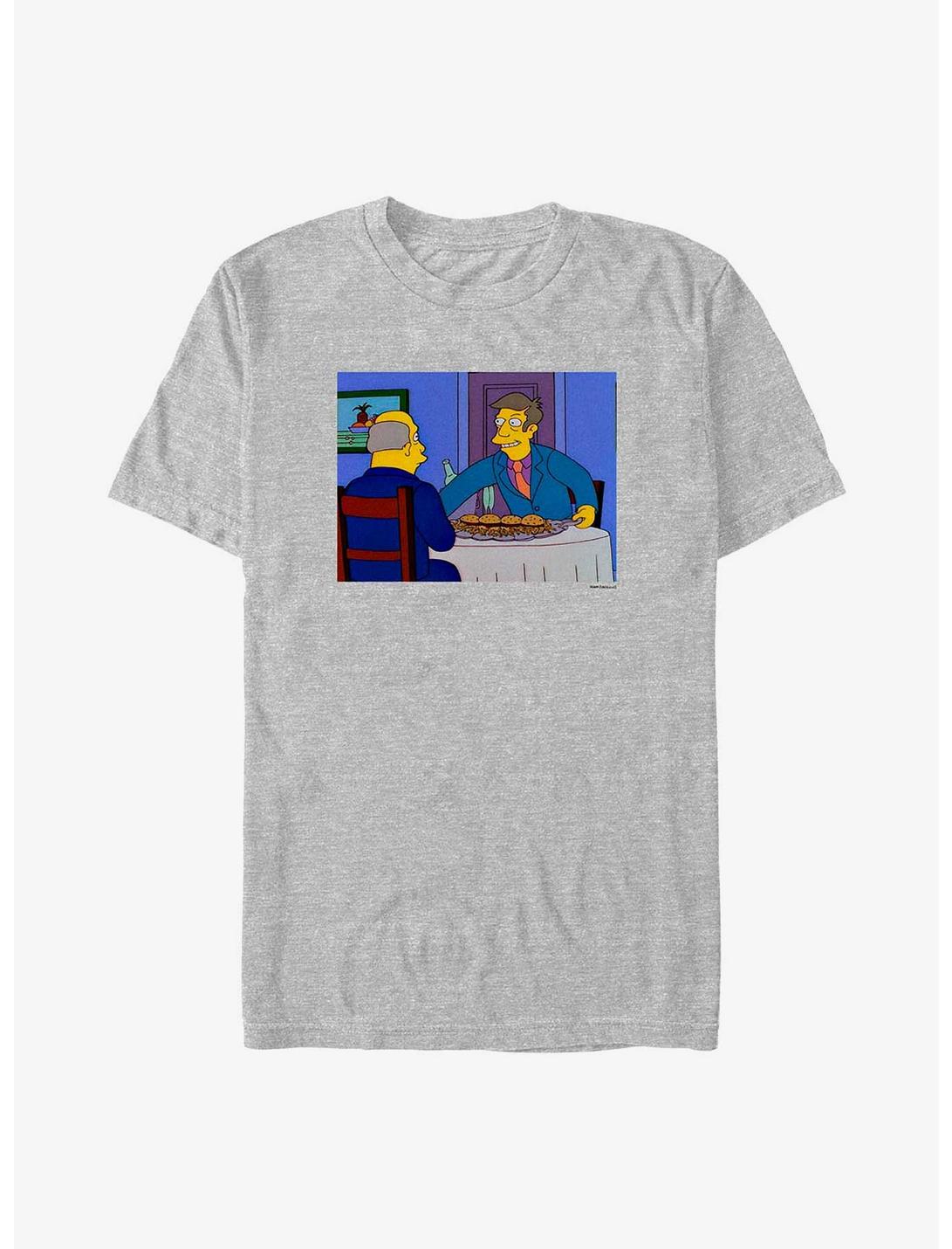 The Simpsons Principal Skinner Steamed Hams T-Shirt, ATH HTR, hi-res