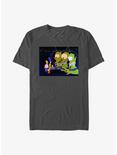The Simpsons Treehouse Of Horror Episode One Aliens T-Shirt, CHARCOAL, hi-res