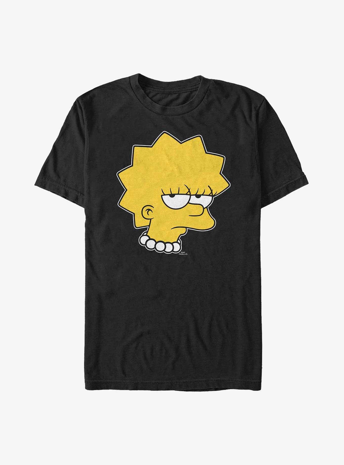 The Simpsons Unamused Lisa T-Shirt - BLACK | Hot Topic