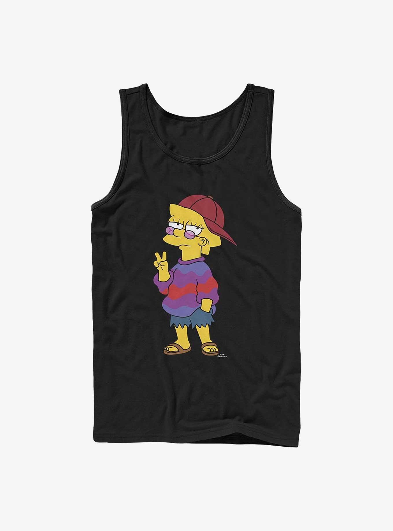 The Simpsons Cool Lisa Tank Top, BLACK, hi-res