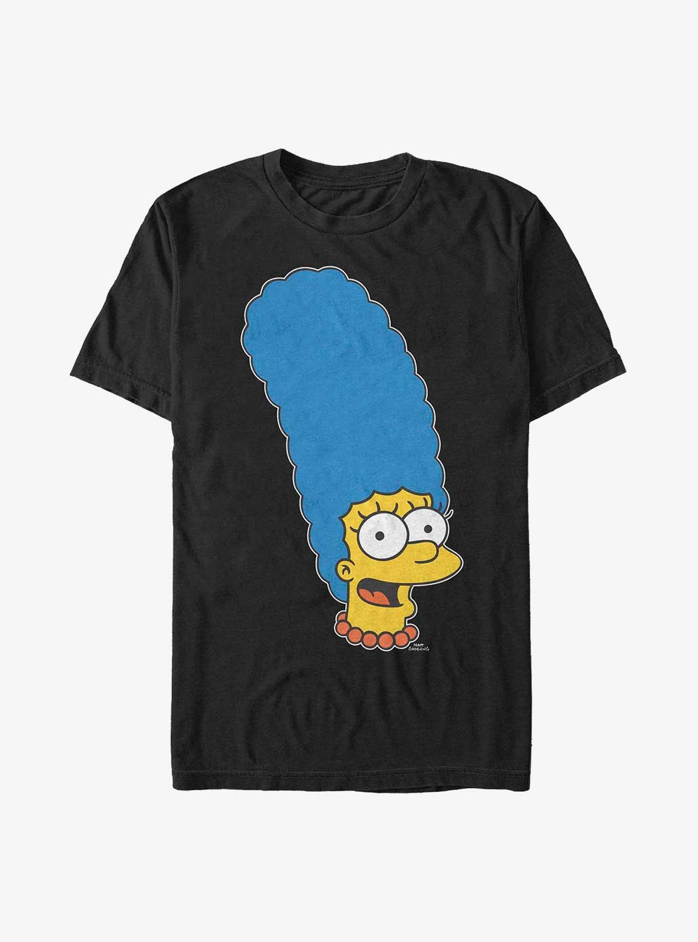 The Simpsons Marge Face Image T-Shirt, BLACK, hi-res
