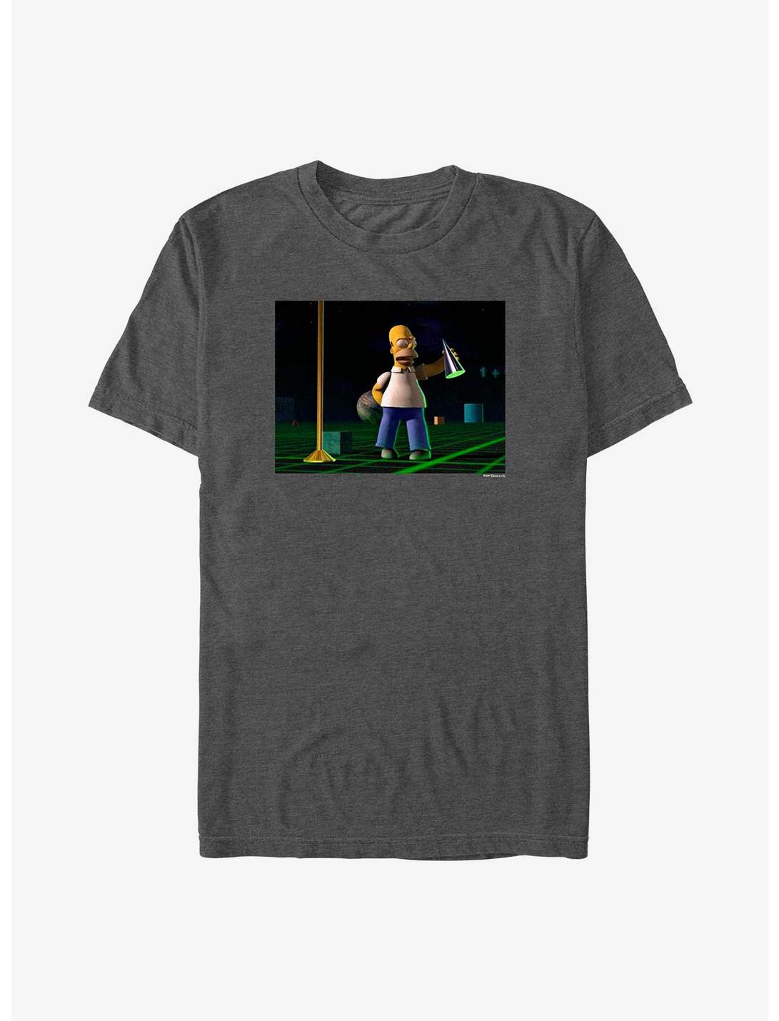 The Simpsons CGI Homer T-Shirt, CHAR HTR, hi-res