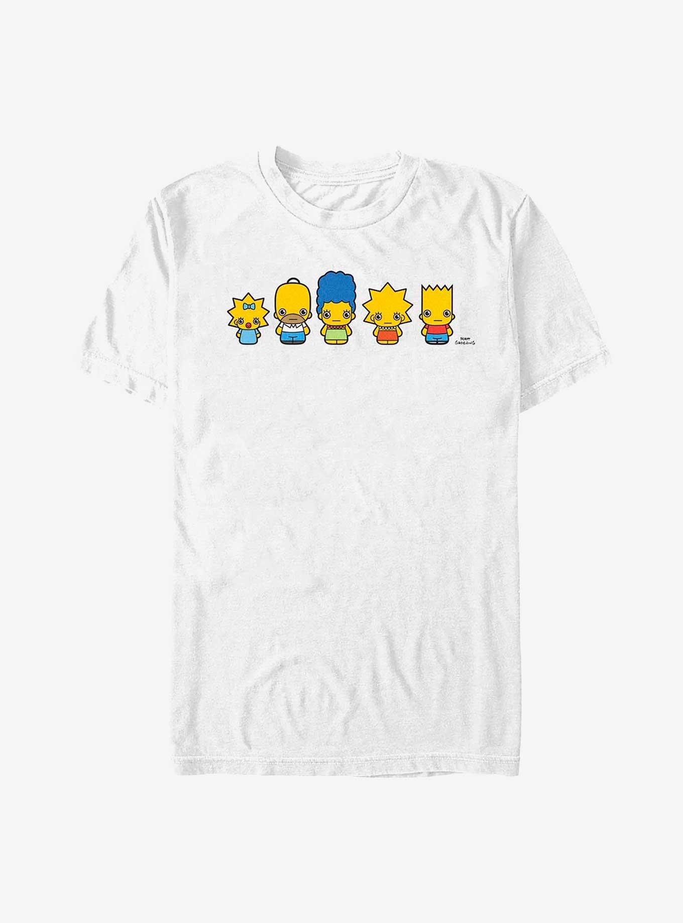 The Simpsons Chibi Lineup T-Shirt, WHITE, hi-res