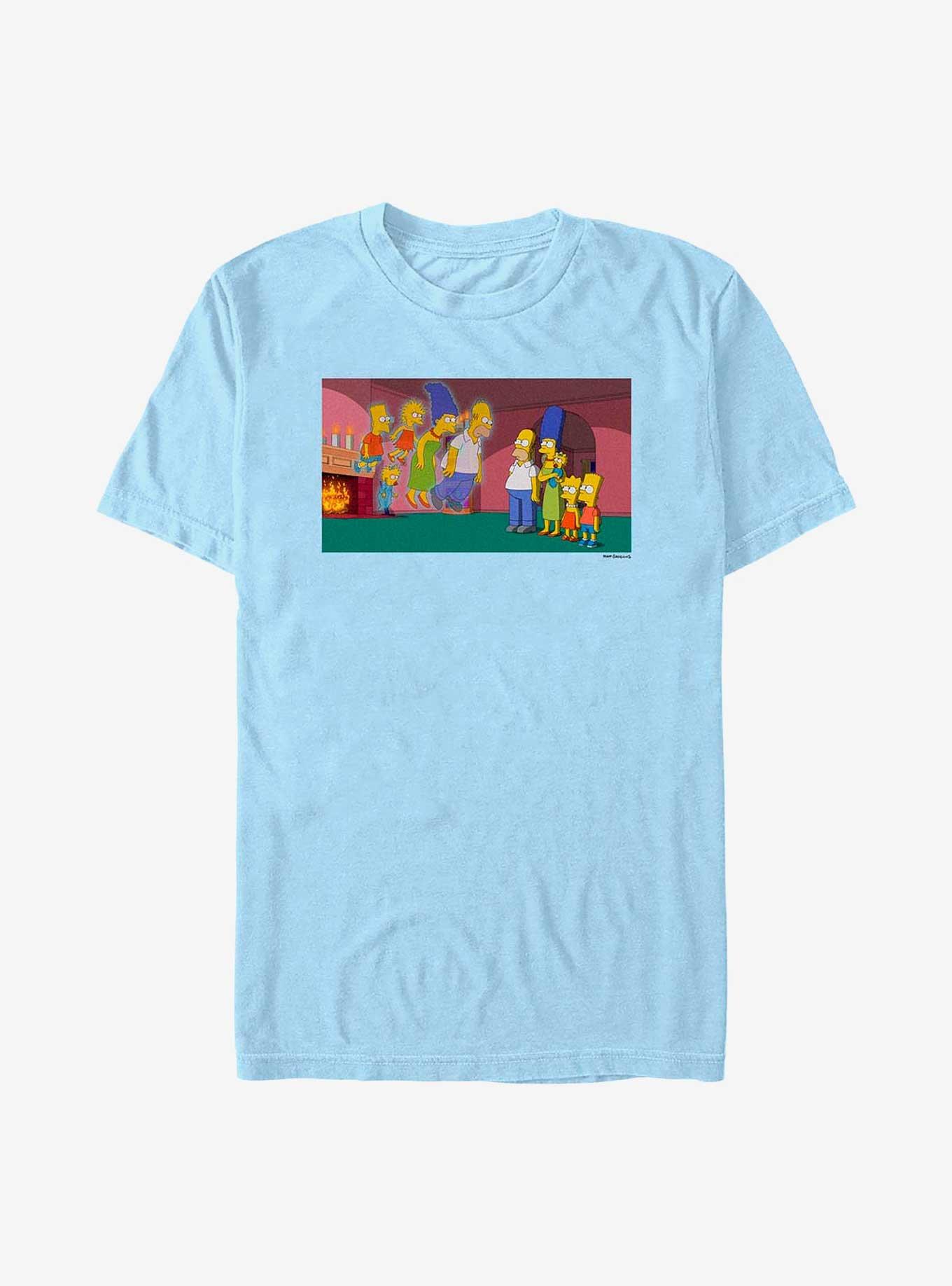 The Simpsons Doppleganger Family T-Shirt, LT BLUE, hi-res