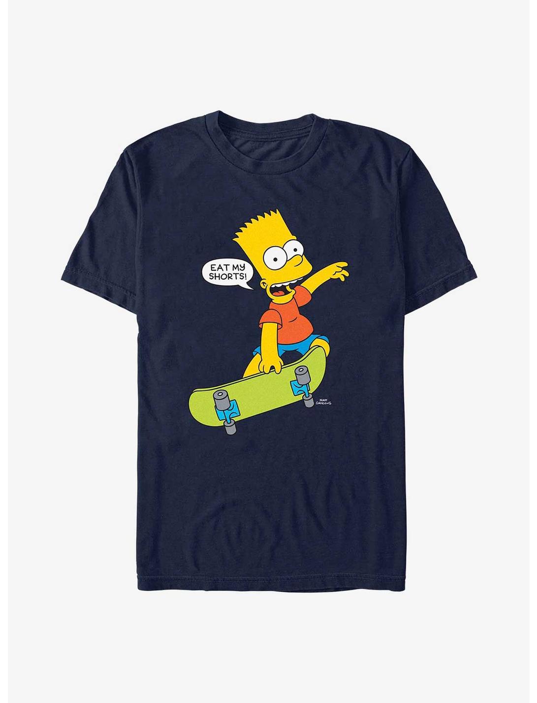 The Simpsons Eat My Shorts T-Shirt, NAVY, hi-res