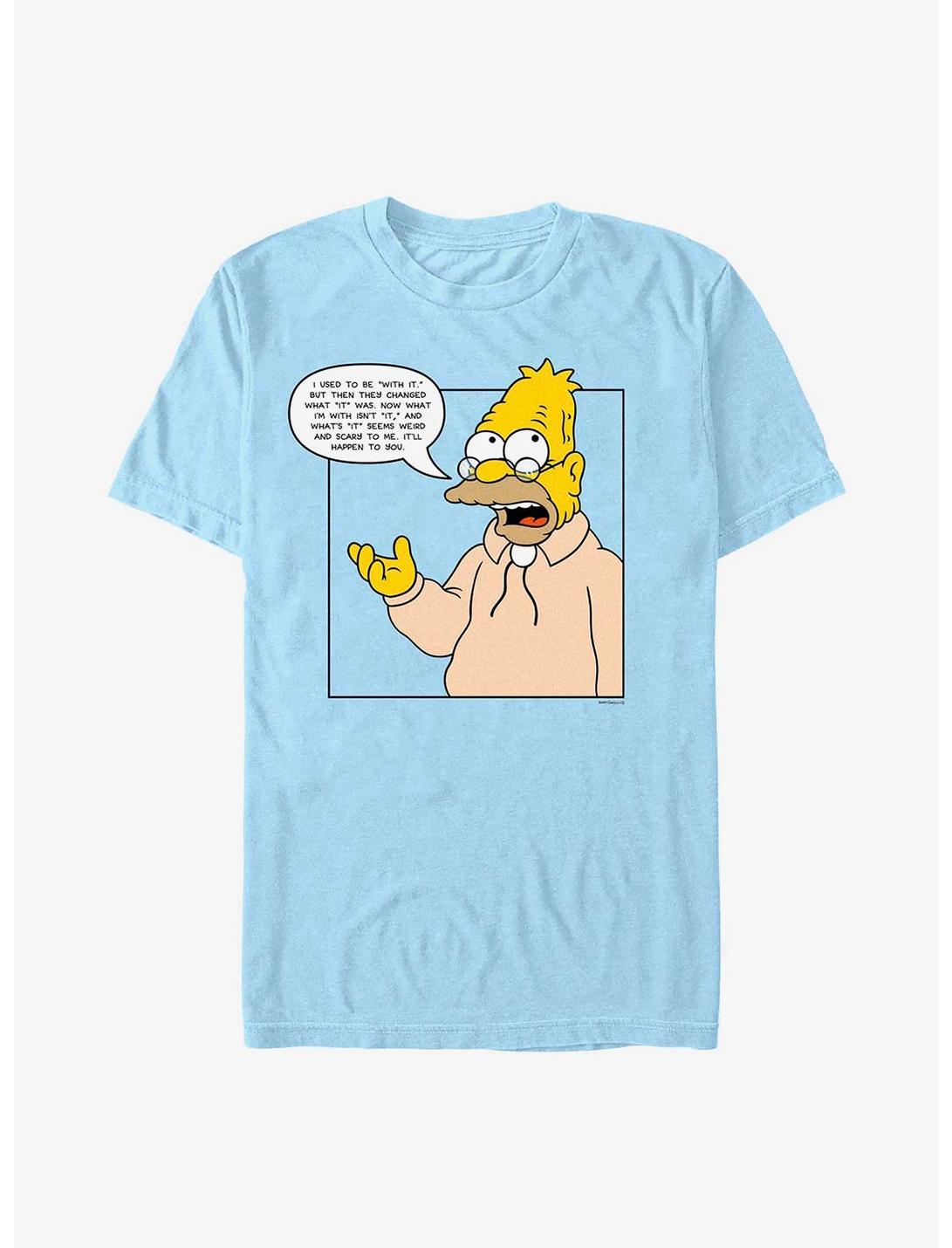 The Simpsons Forever Grandpa T-Shirt, LT BLUE, hi-res