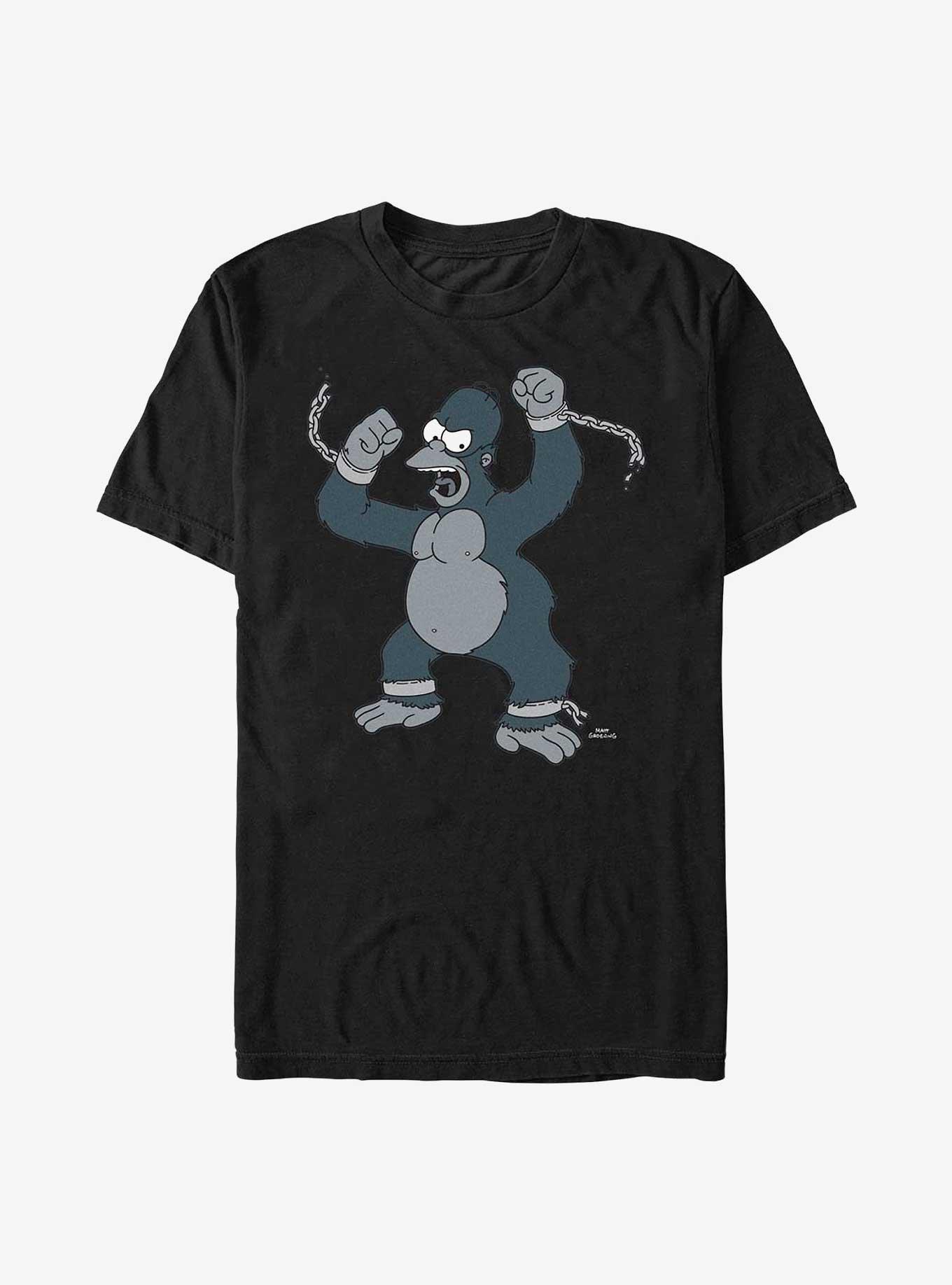 The Simpsons Gorilla Homer T-Shirt, BLACK, hi-res