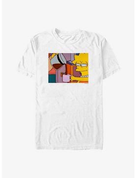 The Simpsons Lisa Coffee T-Shirt, WHITE, hi-res