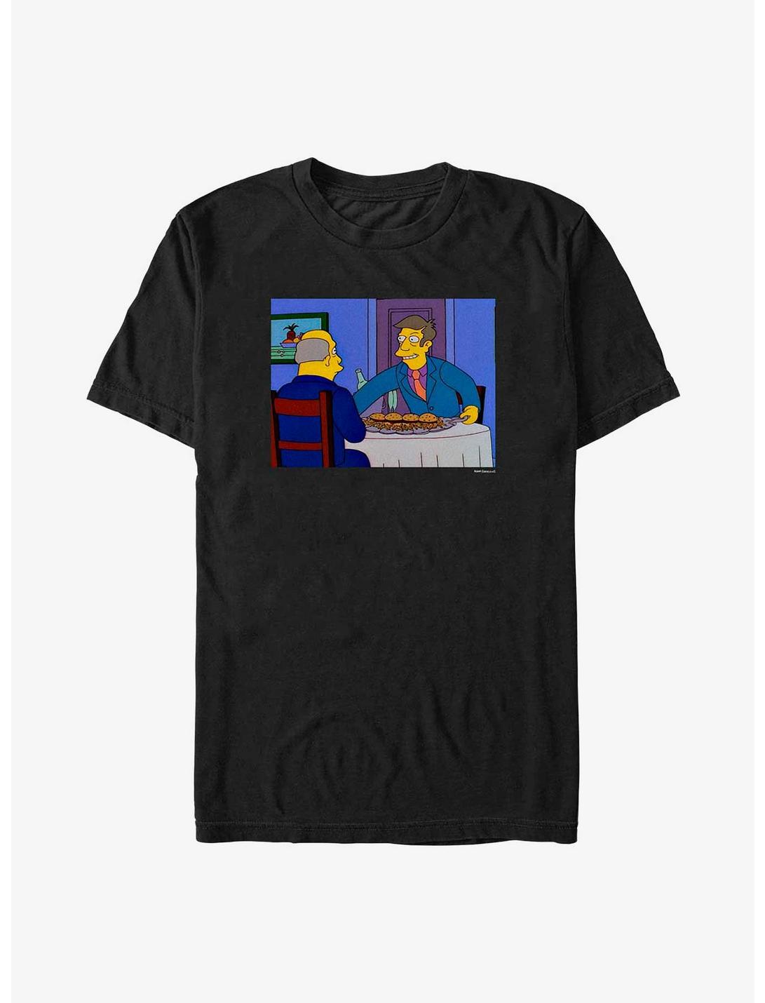 The Simpsons Principal Skinner Steamed Hams T-Shirt, BLACK, hi-res