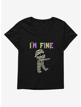 Halloween Mummy I'm Fine Womens T-Shirt Plus Size, , hi-res