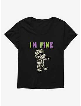 Halloween Mummy I'm Fine Womens T-Shirt Plus Size, , hi-res