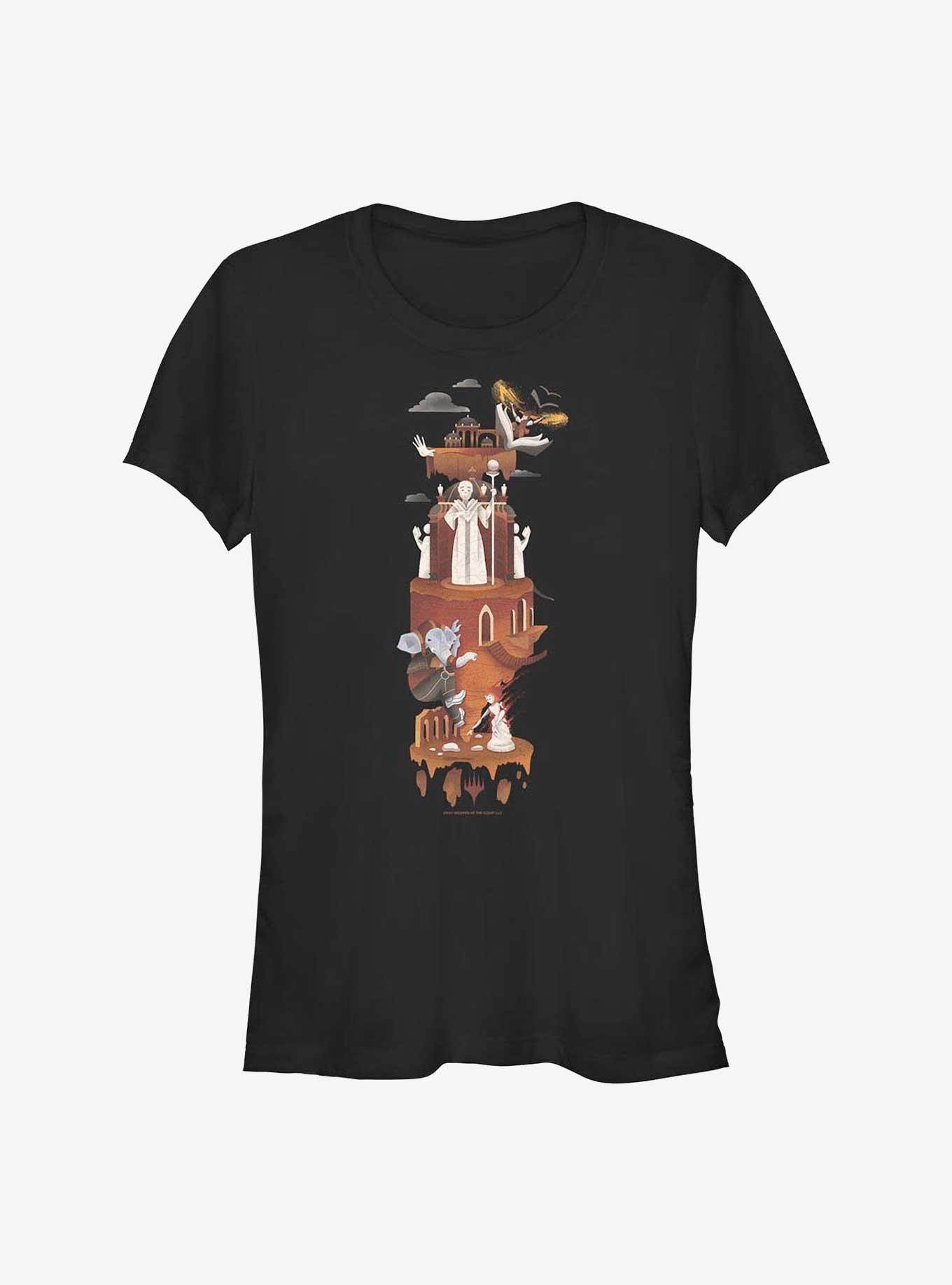 Magic The Gathering Lorehold Land Girls T-Shirt, BLACK, hi-res