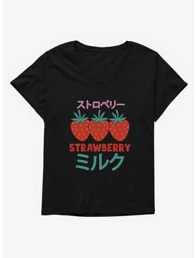 Strawberry Milk Three Berries Womens T-Shirt Plus Size, , hi-res