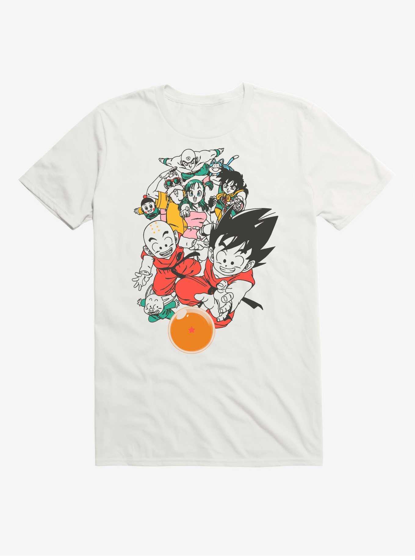 Dragon Ball Z Anime Cartoon Character Group Men's Short Sleeve Graphic Tee  Shirt-S