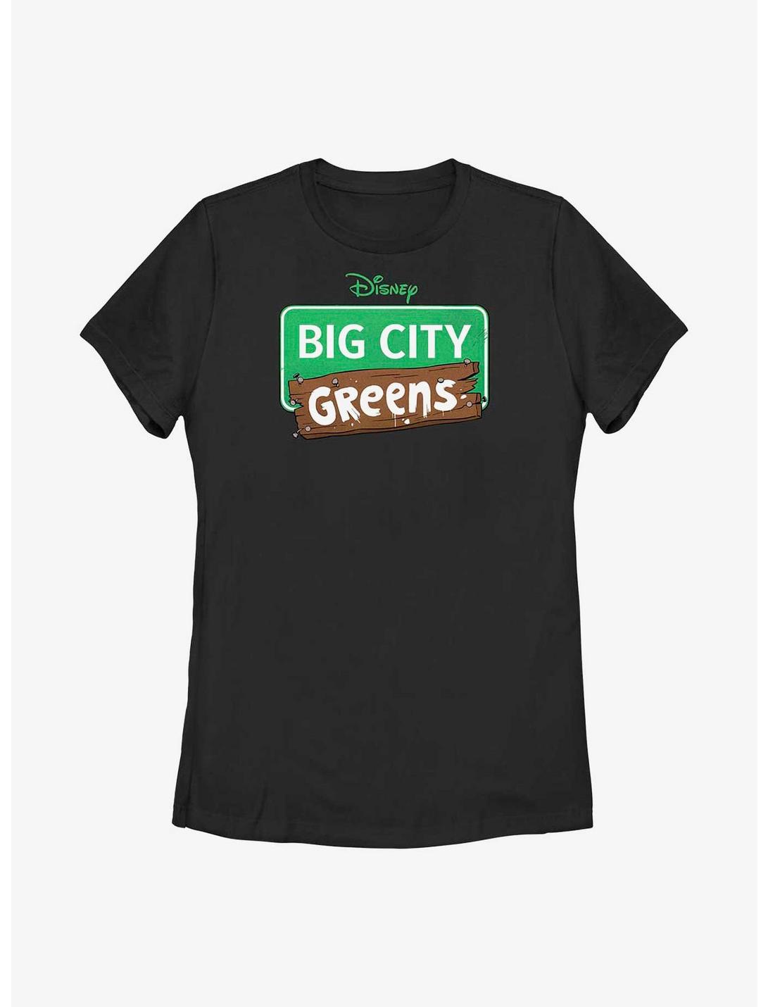 Disney Big City Greens Logo Womens T-Shirt, BLACK, hi-res