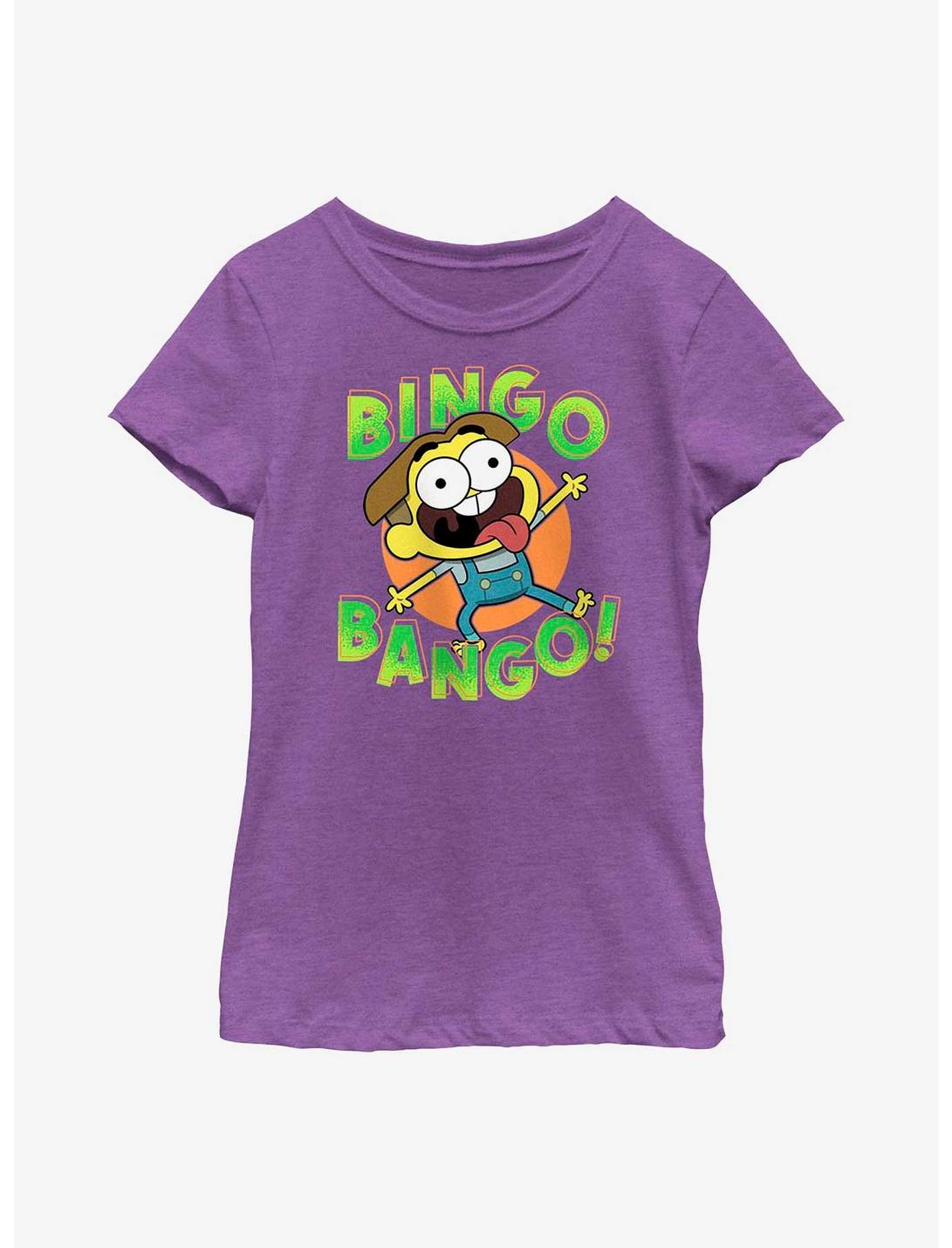 Disney Big City Greens Bingo Bango Youth Girls T-Shirt, PURPLE BERRY, hi-res