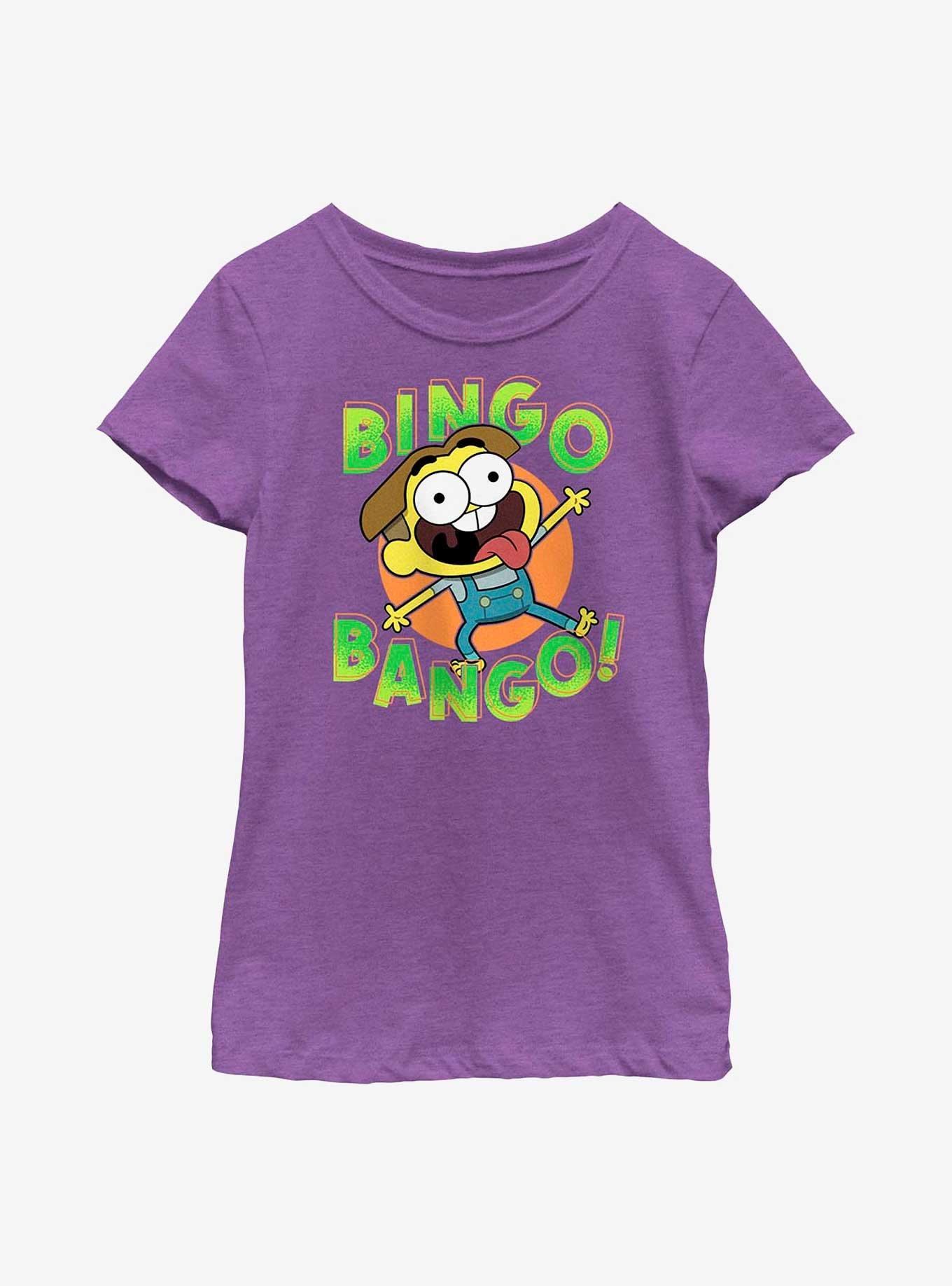 Disney Big City Greens Bingo Bango Youth Girls T-Shirt, PURPLE BERRY, hi-res