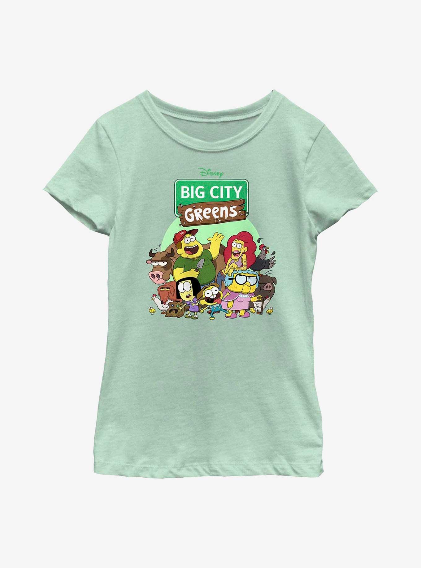 Disney Big City Greens Group Shot Youth Girls T-Shirt, , hi-res