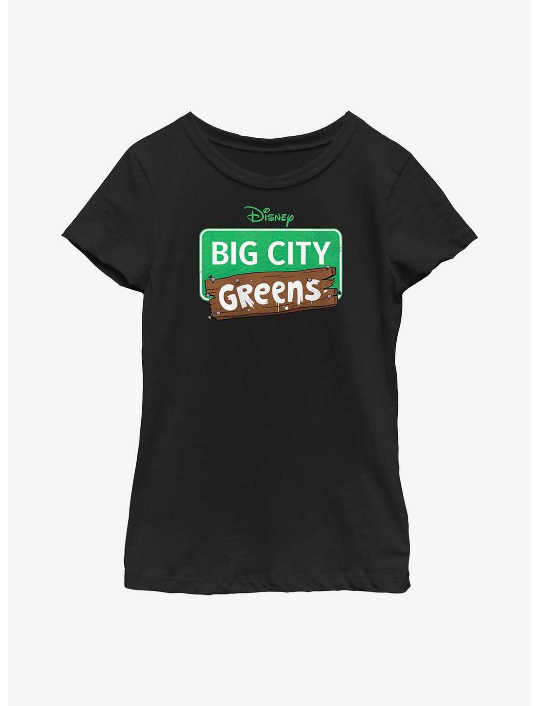 Disney Big City Greens Logo Youth Girls T-Shirt, BLACK, hi-res