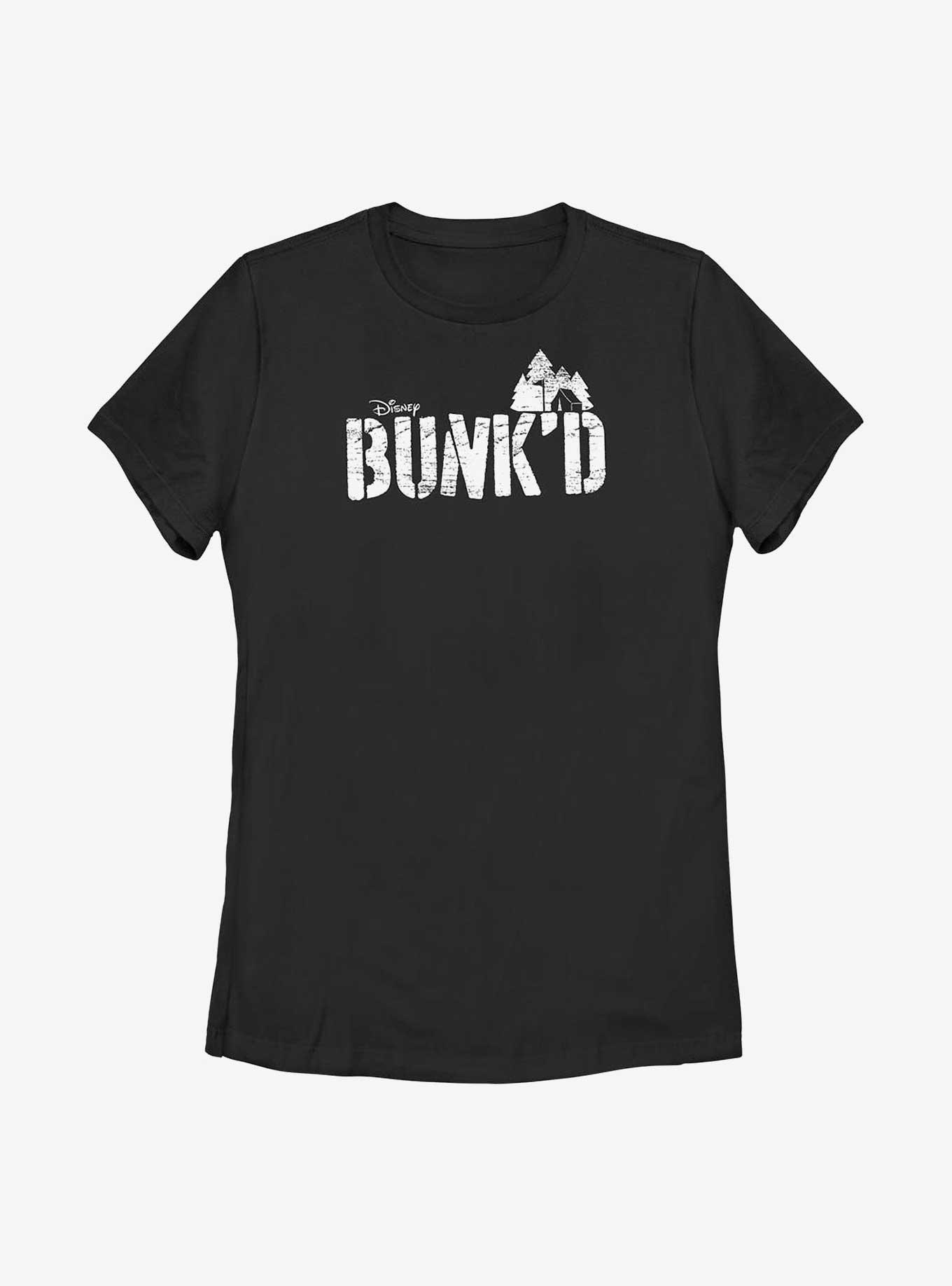 Disney Bunk'd Logo Womens T-Shirt, BLACK, hi-res