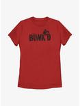Disney Bunk'd Logo Womens T-Shirt, RED, hi-res