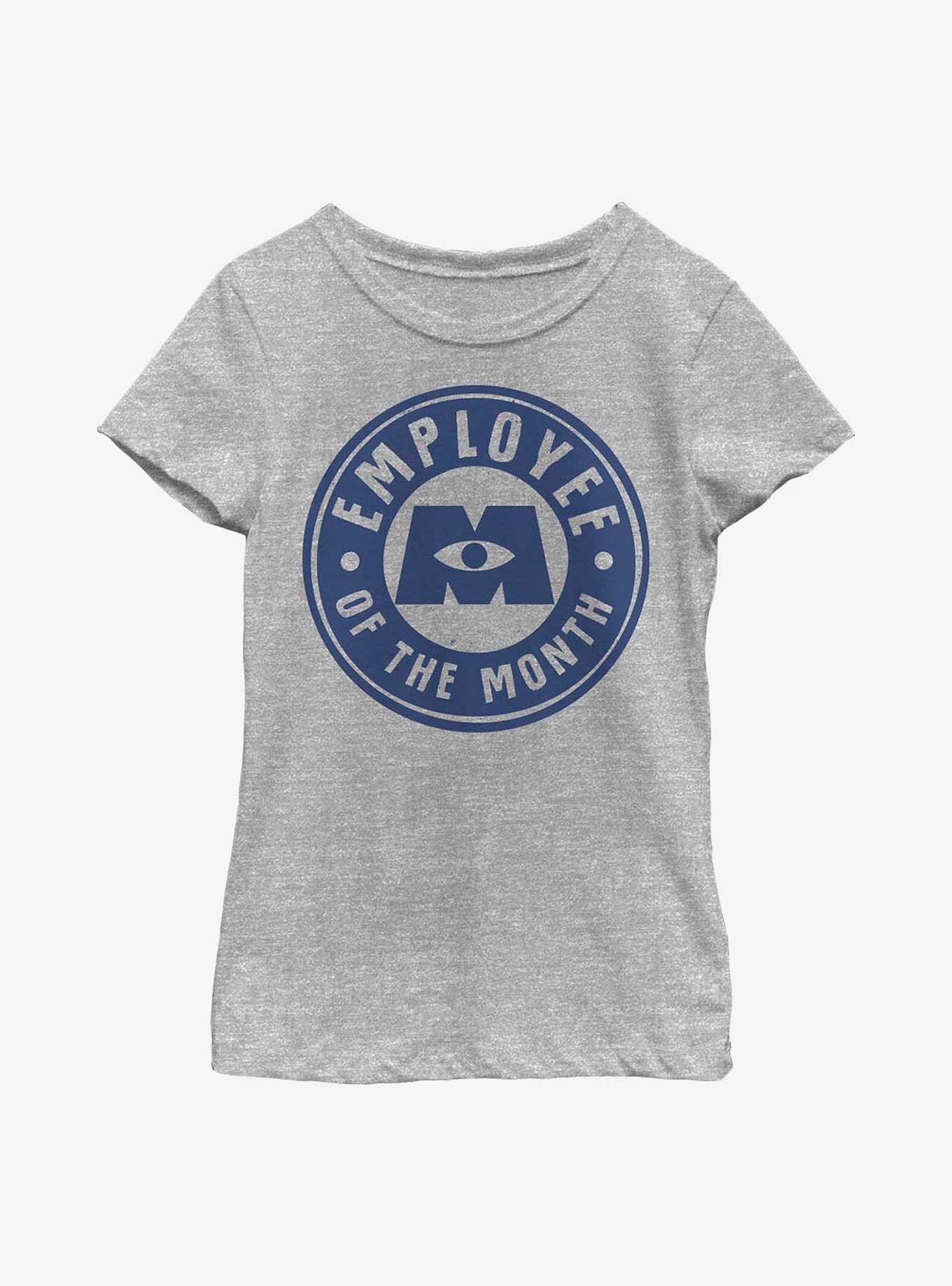 Disney Pixar Monsters At Work Employee Badge Youth Girls T-Shirt, , hi-res