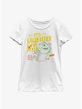 Disney Pixar Monsters At Work Mike Comedy Youth Girls T-Shirt, WHITE, hi-res