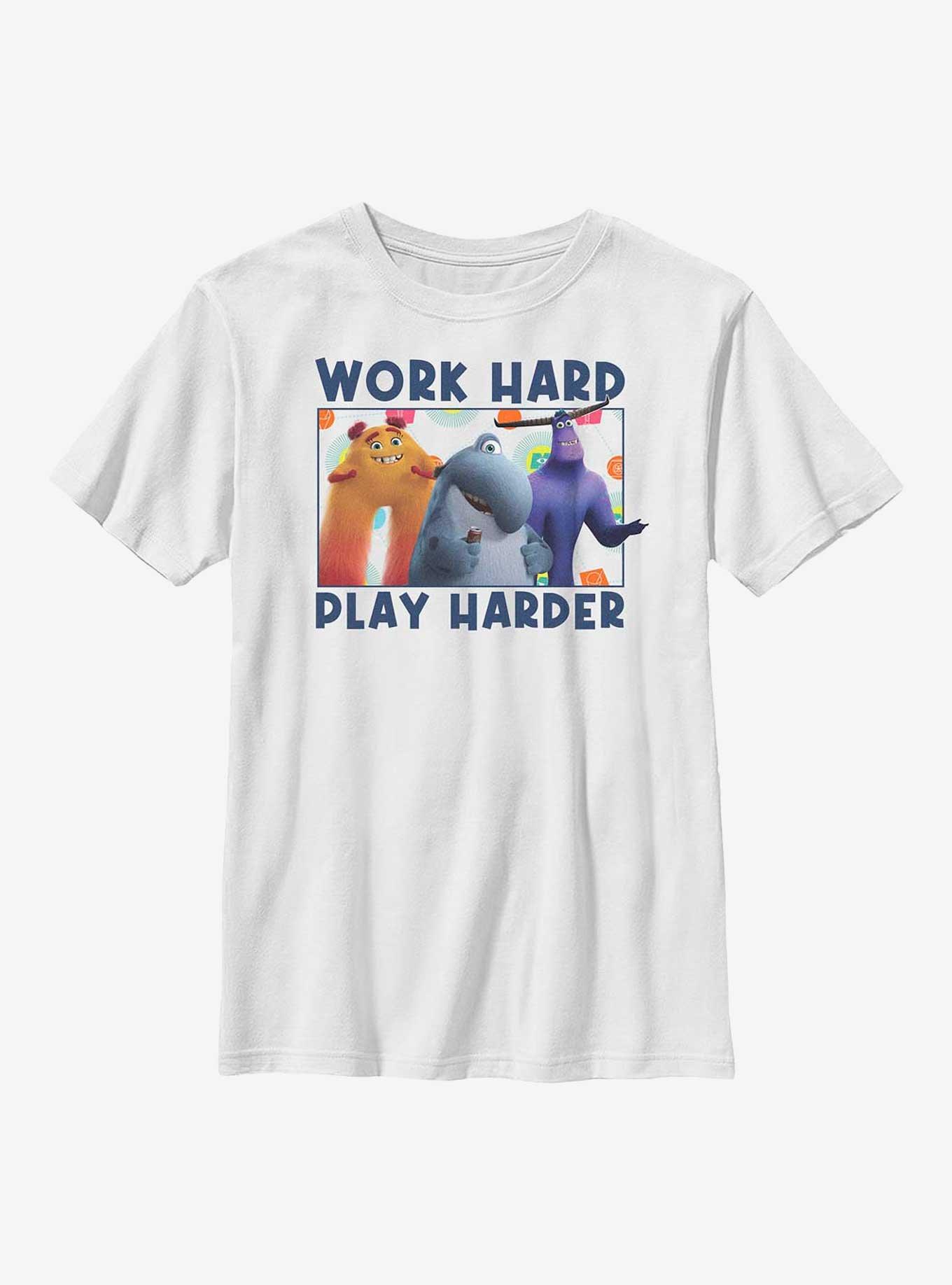Disney Pixar Monsters At Work Play Hard Youth T-Shirt, , hi-res