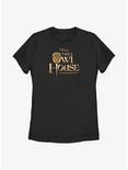 Disney The Owl House Gold Logo Womens T-Shirt, BLACK, hi-res