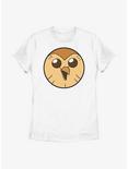 Disney The Owl House Hooty Face Solid Womens T-Shirt, WHITE, hi-res