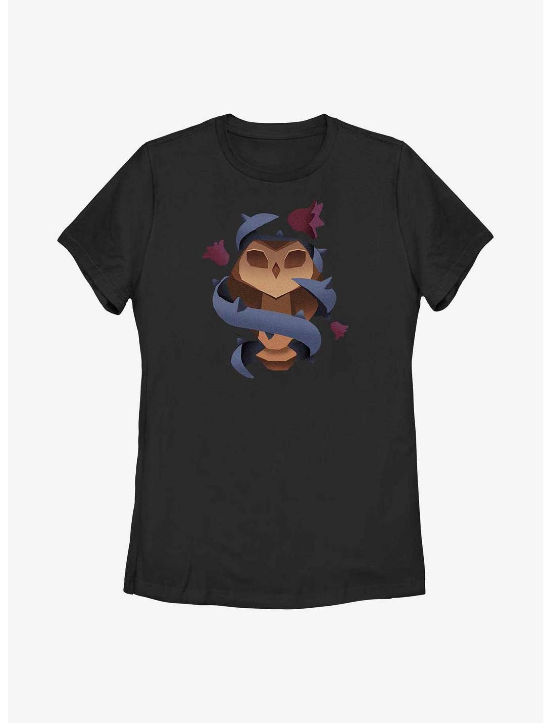 Disney The Owl House Owlbert Staff Vines Womens T-Shirt, BLACK, hi-res